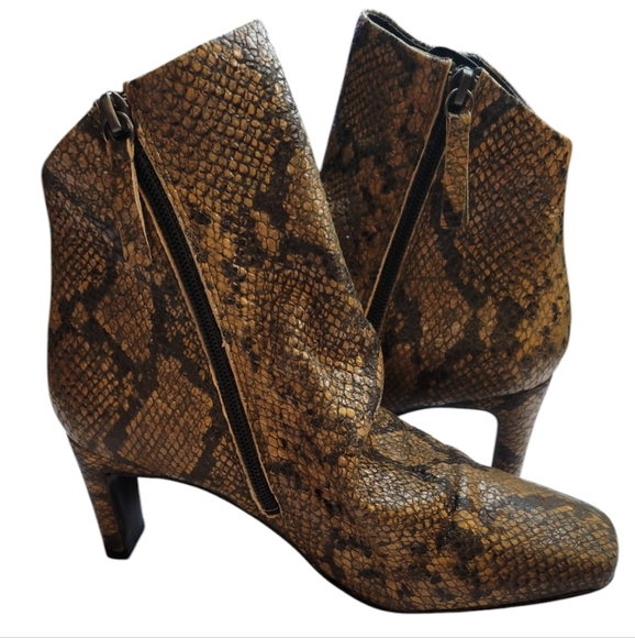 Free People Cybill Boots Ankle Tan Smooth Slouchy Leather Size 38 EU 7.5/8 US - Picture 5 of 14